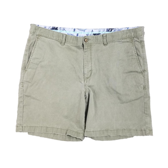 Tommy Bahama Shorts Mens 40 Green Stretch Casual Flat Front Chino Tencel Blend - Picture 1 of 14